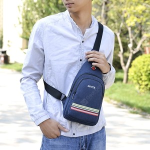 Men's Fashion Crossbody Bag Casual Mini Chest Pack Waterproof Fabric