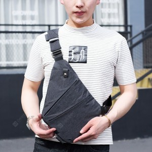Multi-function Anti-theft Men's Canvas Chest Bag