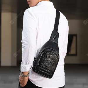 Men's Retro Soft Crossbody Bag Small Backpack Leisure