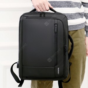 meinaili Man Nylon Business Travel Backpack Student Laptop Bag with USB Port