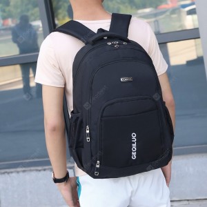 Men's Classic Letters Print Durable Backpack Portable
