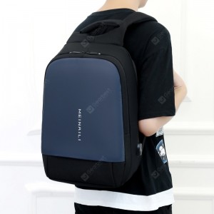 xingtiandi1801 Men's Contrast Business Casual Backpack Comfortable Strap