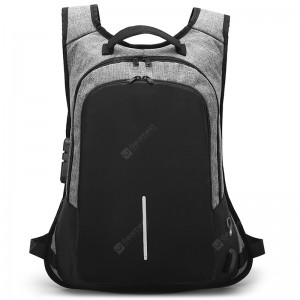 USB Port Design Anti-theft Man Backpack