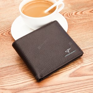Trendy Compact Men Leather Wallet