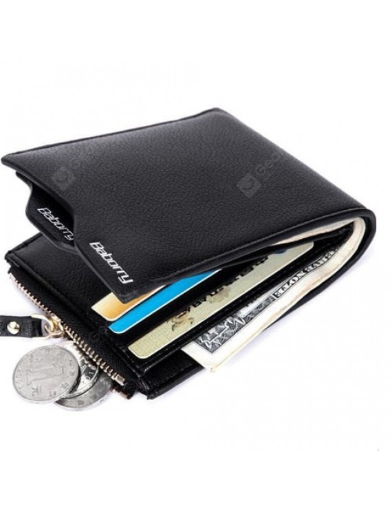 Men Trendy RFID Blocking PU Bifold Wallet