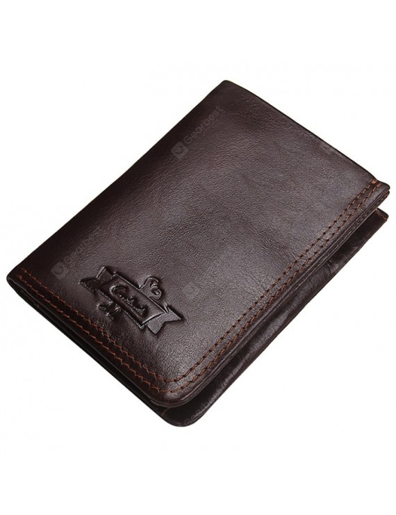 M1230 Suede Leather Retro Men's Wallet Leather Multi-function Wallet