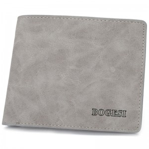 Men's Card Pack Short PU Leather Wallet