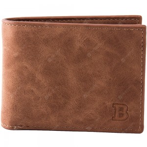 Men Fashion Leisure Business  Leather Bifold Wallet