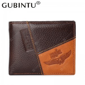 GUBINTU Genuine Leather Creative Personality Wallet