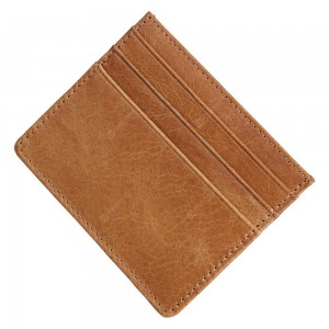 Retro Style Leather Card Wallet