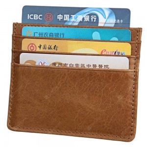 Retro Style Leather Card Wallet