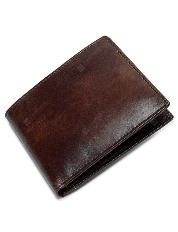 Men's Retro Leather Multi-card Leather Wallet