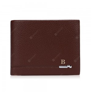 Baellerry Soft PU Leather Card Holder Short Wallet for Men