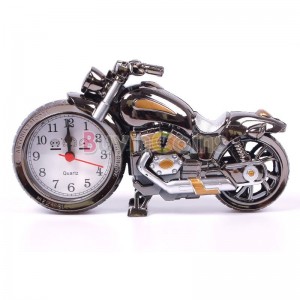 Fashion New Creative Motorcycle Shape Digital Alarm Clock Quartz Model Home Office Gift