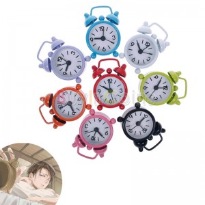 New Hot Home Portabel Outdoor Use Lovely Mini Cartoon Dial Number Round Desk Alarm Clock