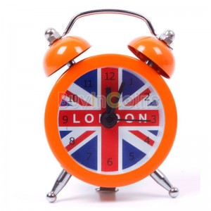 New Hot England UK Flag London Lovely Mini Dial Number Round Desk Alarm Home Clock