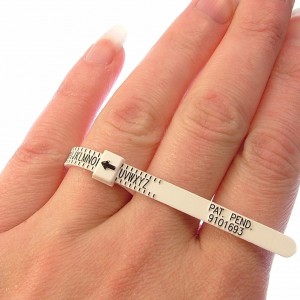 Ring sizer UK US Official British Finger Measure Gauge Men and Womens Sizes A-Z 1-17