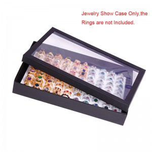 New 100 Slots Ring Storage Earrings Display Box Jewelry Organizer Holder Show Case