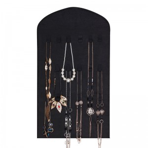 32 Pocket Hanging Necklace Ring Ear Jewelry Organizer Storage Holder Display Bag