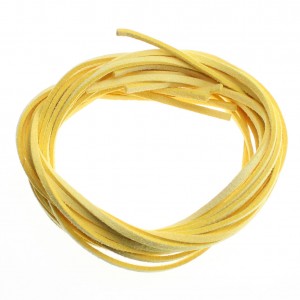 3M 3mm Genuine Leather Suede Cord Beading Thread Lace Flat Jewelry Making