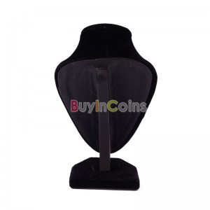 Fashion Black Necklace Jewelry Pendant Bust Display Stand Holder Show Decorate