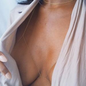 Womens Sexy Sequins Bra Bikini Beach Harness Necklace Waist Belly Body Chain Fashion Jewelry
