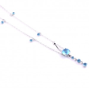 Fashion Rhinestone Crystal Waist Chain Dangle Bar Belly Button Navel Ring Bar Body Piercing Jewelry