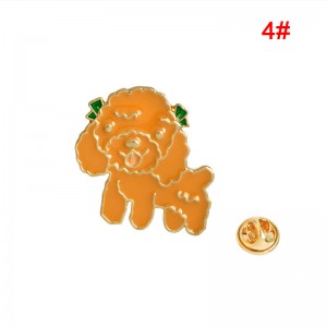 1Pc Cartoon Creative Animal Puppy Dog Metal Enamel Brooch Pins T-shirt Collar Badge Corsage Jewelry