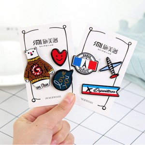 1PC Cute Funny Airplane Collar Pins Badge Corsage Cartoon Brooch Jewelery Accessories