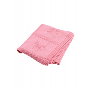 Pink Butterfly Heart Star Baby Blanket