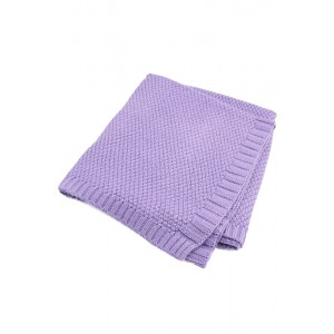 Purple Quality Cotton Knitted Baby Blankets