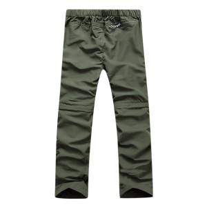 Mens Outdoor Detachable Pants Quick Dry Sport Outdoor Nylon Shorts Hiking Trouser