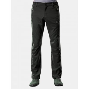 Mens Elastic Breathable Windproof Waterproof Soft Shell Outdoor Sport Hiking Casual Pants