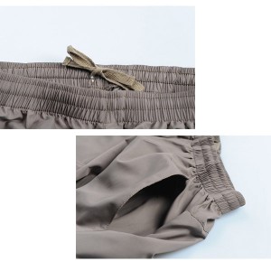 Mens Outdoor Sport Pants Elastic Waist Water-repellent Thin Quick-Dry Trouser