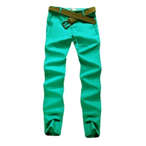 Mens Fashion Elastic Tight Pants Casual Slim Fit pencil Cotton Pants 10 Colors
