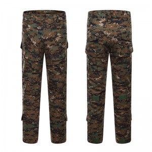 Mens Outdoor Military Tactical pants Camo Printing Breathable Wear-resistant Casual Pants