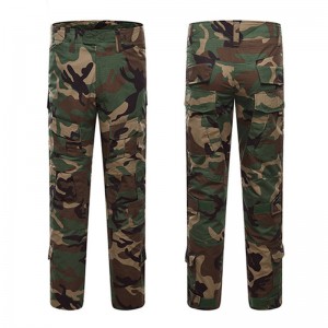 Mens Outdoor Military Tactical pants Camo Printing Breathable Wear-resistant Casual Pants