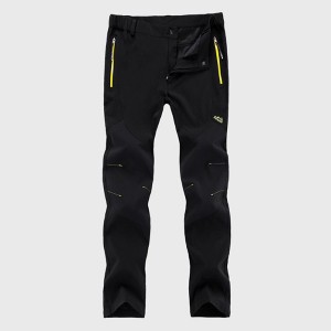 Mens Outdoor Trouser Elastic Waist Quick-drying Water-repellent Sport Pants