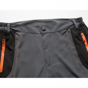 Mens Outdoor Hiking Pants Elastic Soft Shell Waterproof Windproof Trousers