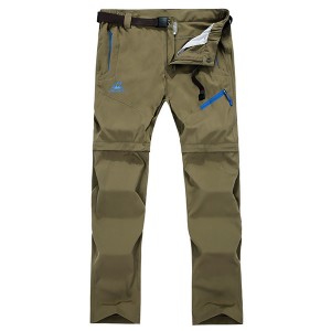 Mens Spring Summer Outdoor Thin Detachable Water-repellent Breathable Sport Pants