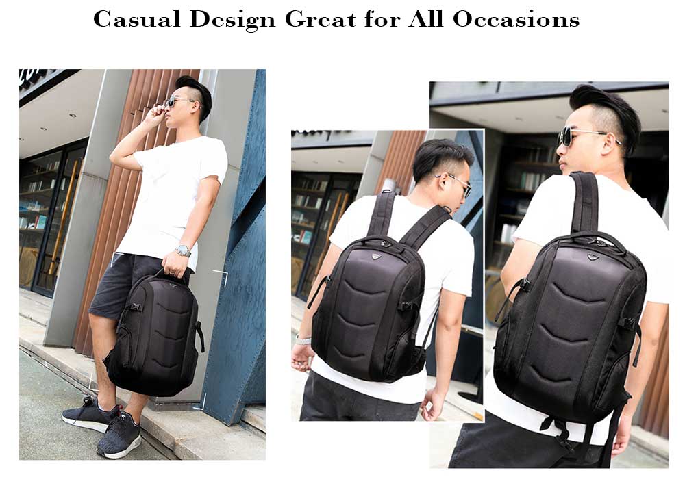 ozuko Fashionable Traveling Backpack- Black