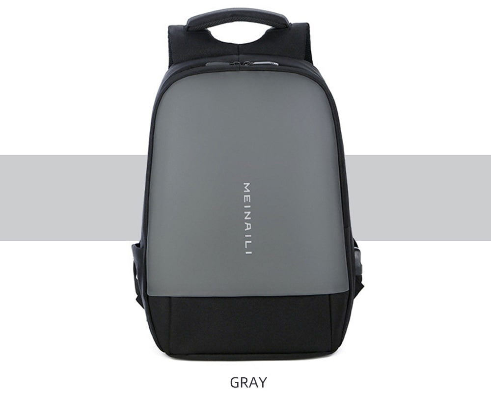 xingtiandi1801 Men's Contrast Business Casual Backpack Comfortable Strap- Blue