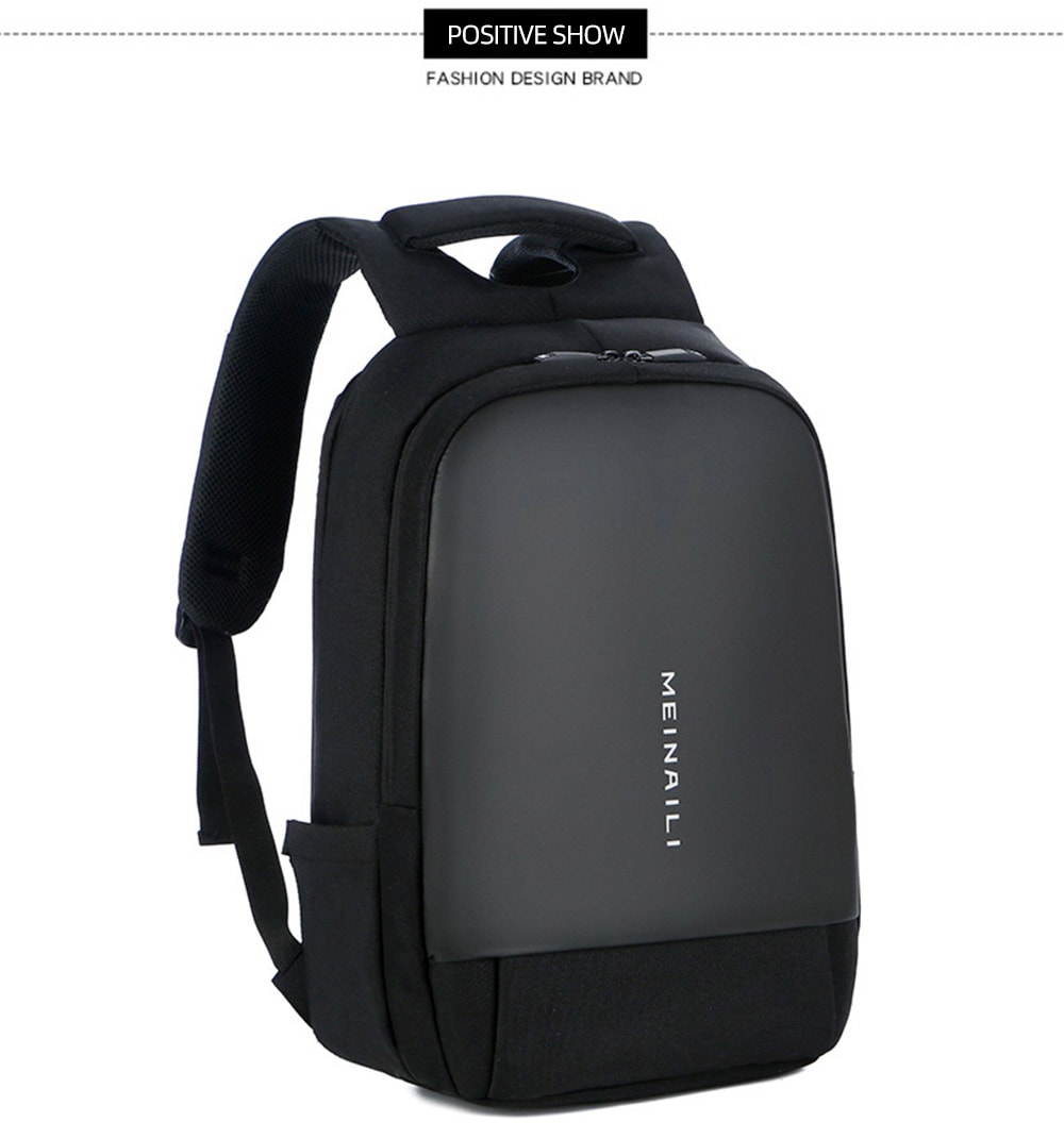 xingtiandi1801 Men's Contrast Business Casual Backpack Comfortable Strap- Blue