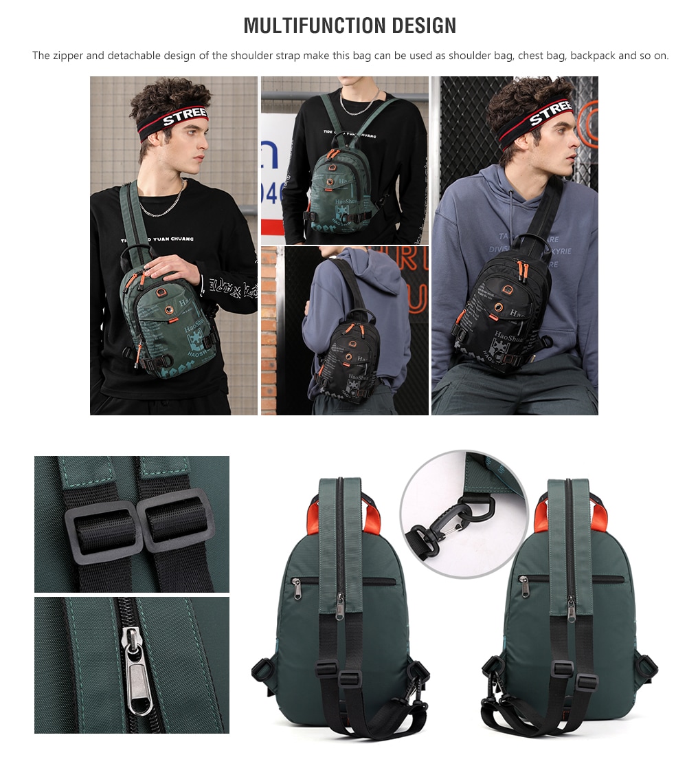 Men's Backpack Waterproof Nylon Fashion Multifunction- Lapis Blue