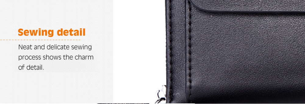 VICUNAPOLO Trendy Durable Clutch Wallet for Men- Black